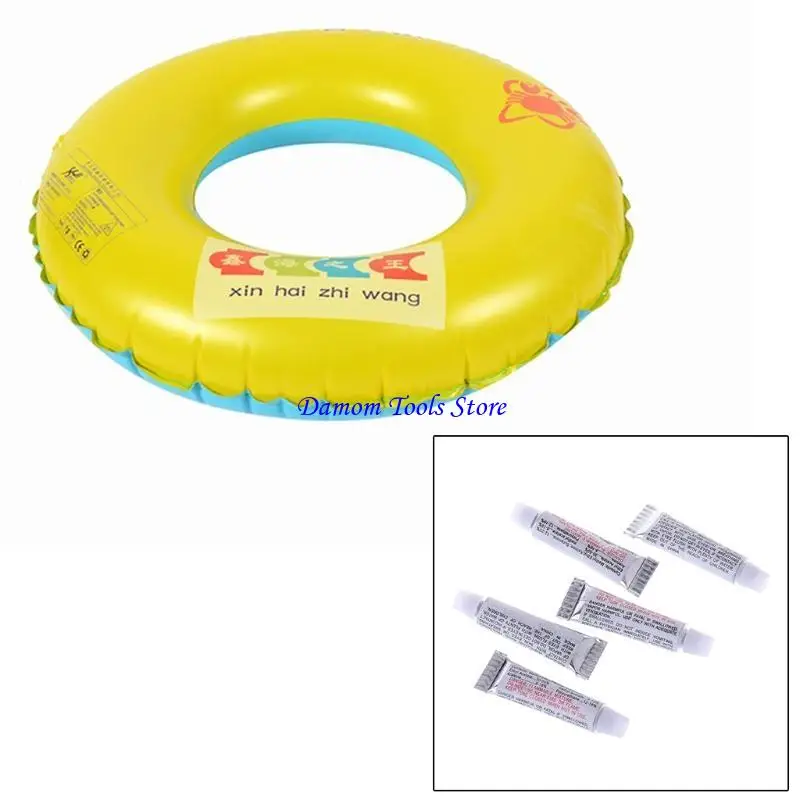 57BE 5Pcs/Set Swimming Pool Boat Adhesive Tape Hot PVC Inflatable Repair