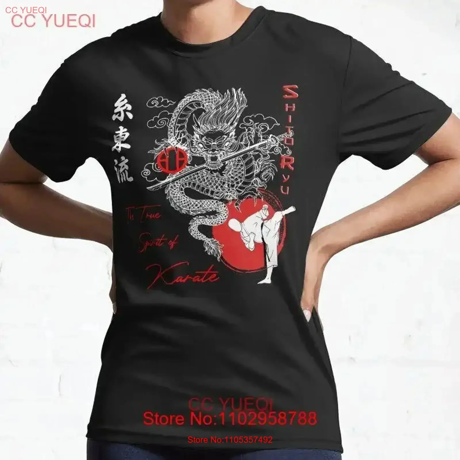 SHITO RYU KARATE TRUE SPIRIT ACTIVE T SHIRT vintage Washed homme designer clothes Versatile Breathable Soft Slightly Unisex