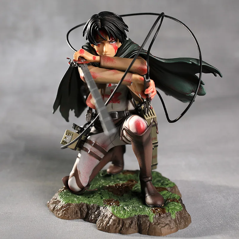 18cm Attack on Titan Figur Rival Ackerman Actionfigur Paketversion Levi PVC Actionfigur Rivaille Sammlerstück Modell Spielzeug Geschenk