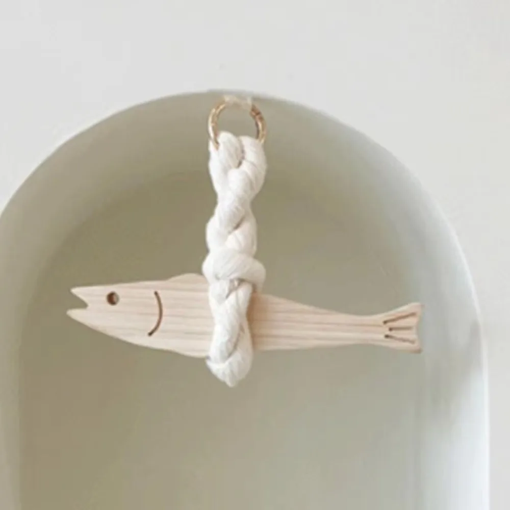 New Fish Car Ornament Ultra-thin Fish Hangable Pollack Charm Wall-mounting Wall Wooden Door Pendant Car Interior Accessory