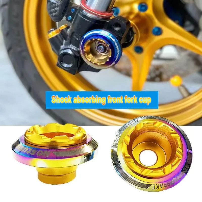 

Motorcycle Refitted Front wheel decorative anti drop Niu Technologies Electric vehicle shock absorption front fork cup aluminum