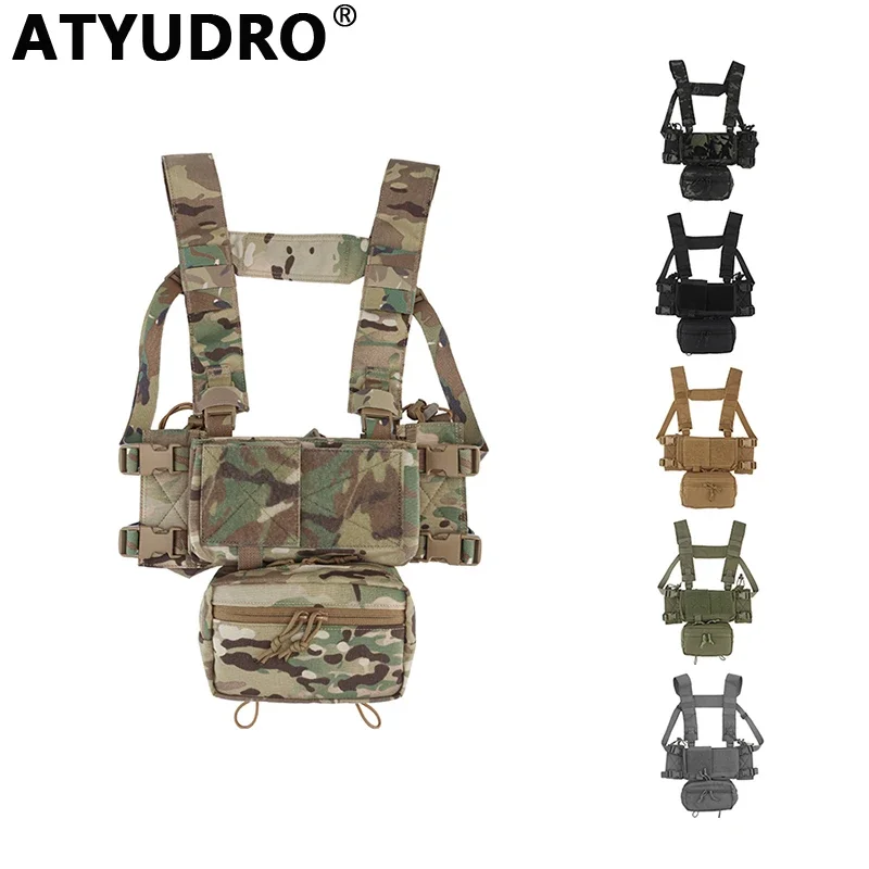 

ATYUDRO MK4 Tactical Chest Rig Vest Magazine Pouches Gear Airsoft Hunting Equipment Shooting Molle System Accessories Paintball