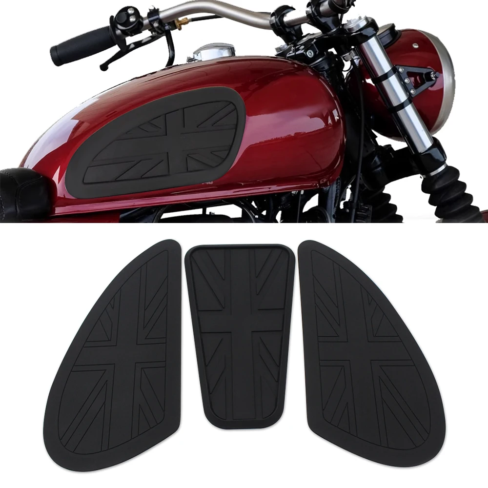 

Motor Retro Cafe Racer Gas Fuel Tank Sticker Protector Sheath Knee Tank Pad Grip Decal For Turimph T120 T100