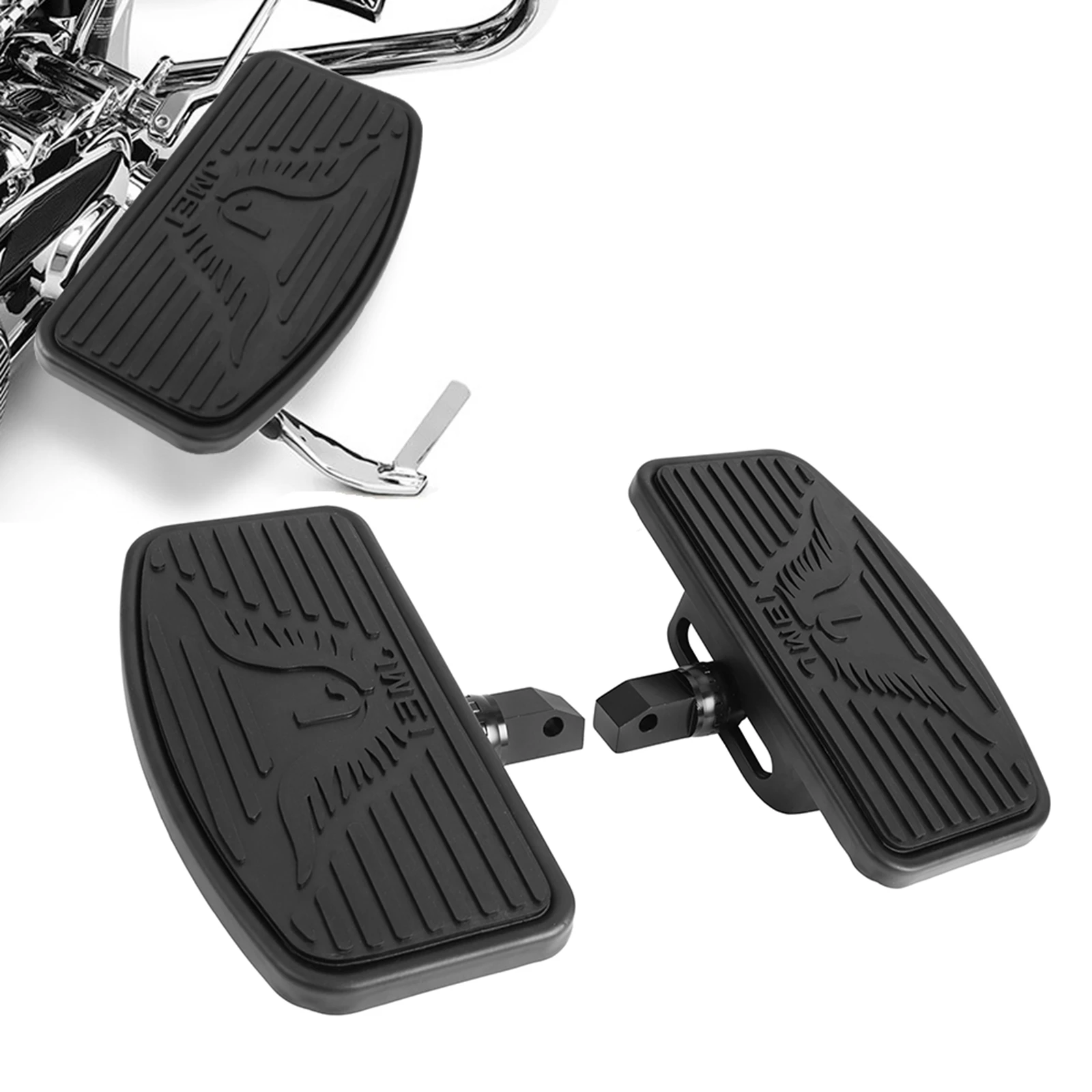 Motorcycle footrest pedal for Honda VTX1300 VTX1800 SHADOW VT750 2004 to 2012 for SUZUKI VL400 VL800 Motorbike Floorboards