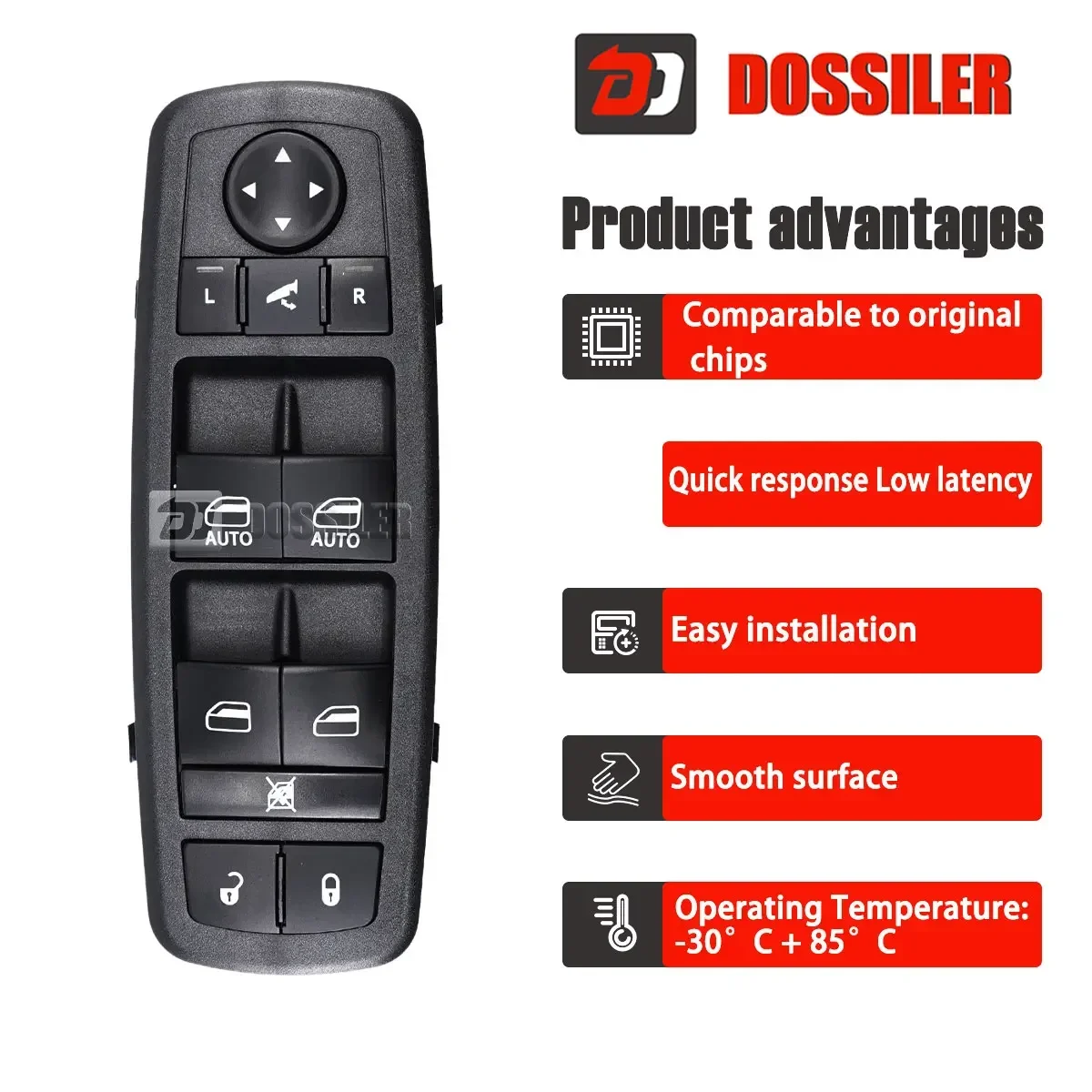 68110867AA Dossiler Electric Power Master Window Switch 68110867AA For Chrysler Town Country Dodge Grand Caravan Ram 9+3 Pins view 2