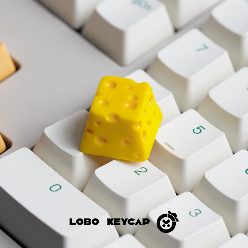 

Lobo Keycap Сыр Желтый Мультфильм Джерри Аниме Товары Аксессуары для клавиатуры Kawaii Декоративные детали Esc Сменные колпачки для клавиш