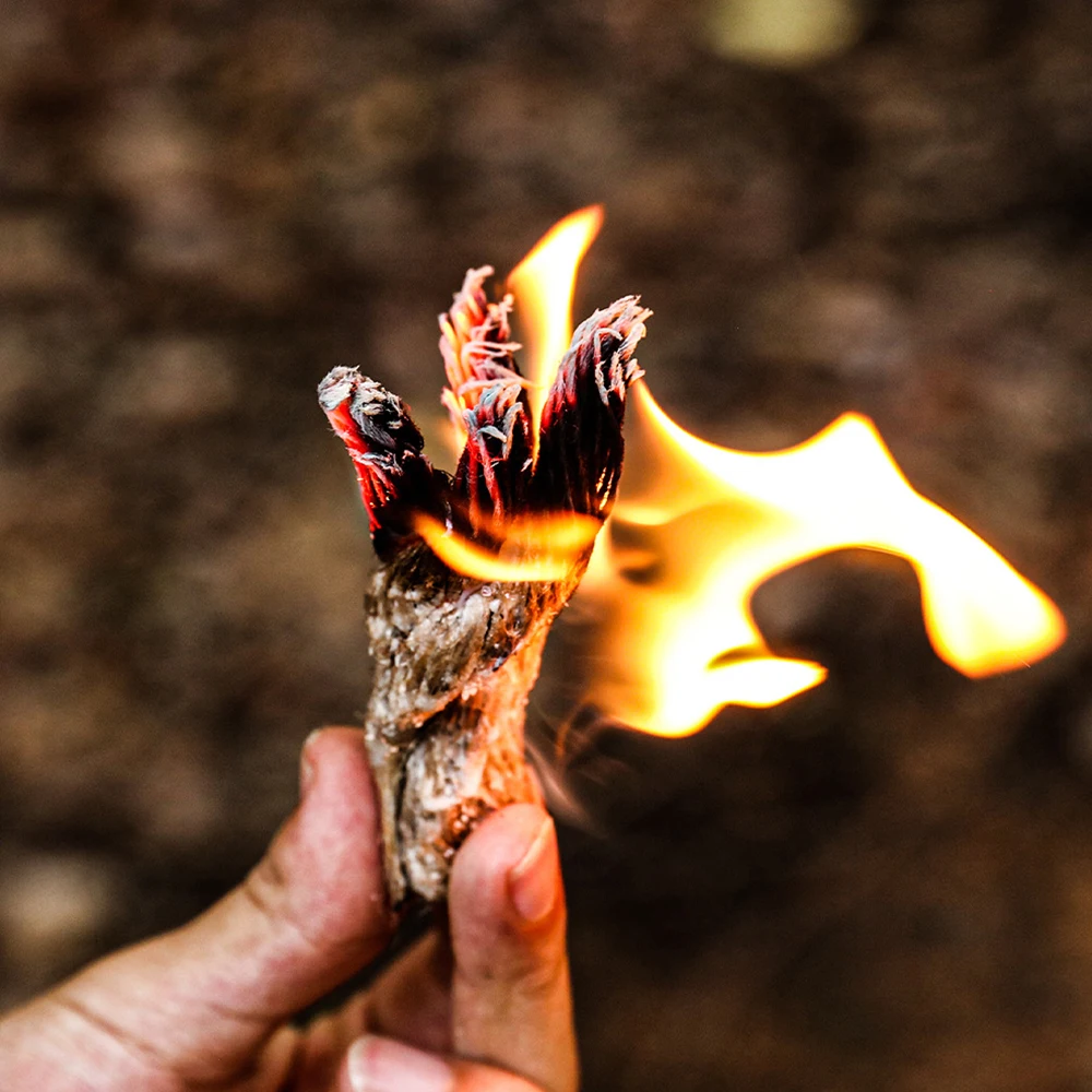 Tragbare Schnur Feuer Starter Camping Grill Feuer Feuerzeug Zünder Seil Bienenwachs Hanf Seil Feuer Werkzeuge Outdoor-Überlebens ausrüstung