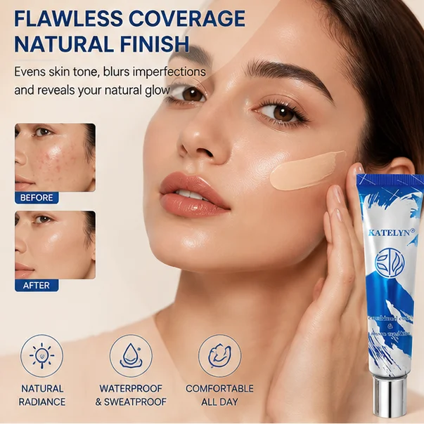 Two Tone Mixable Adjustable Foundation Liquid Face Makeup Base Full Coverage Hide Blemish Oil Control Sweat Cosmetic