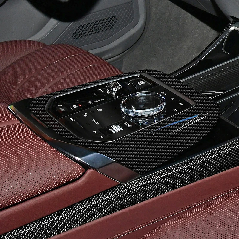 

Для BMW 7 серии G11 G12 2023, авто центральная консоль, рамка переключения передач, украшение из углеродного волокна, цветная отделка, внешние аксессуары для автомобиля