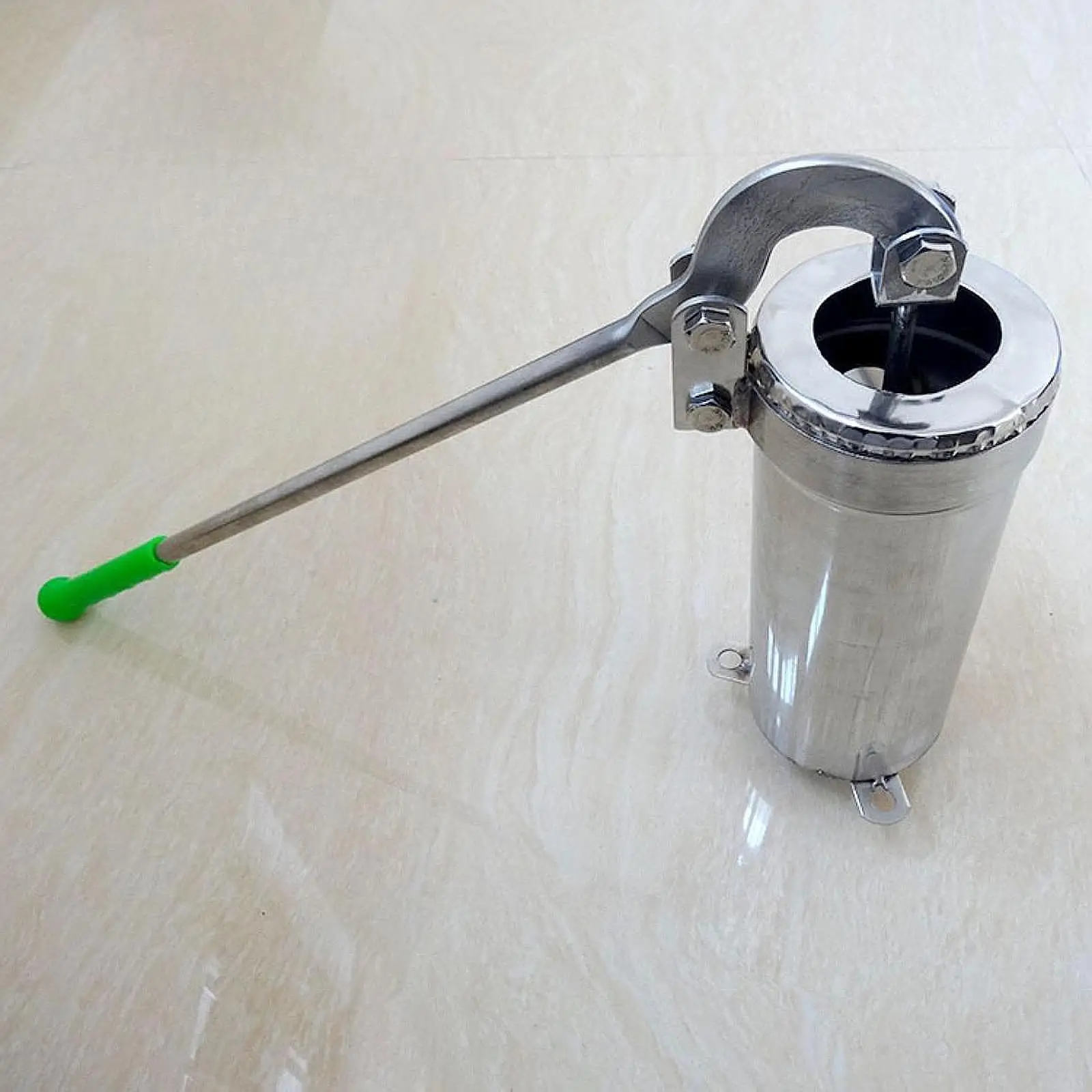 Pompa per pozzo manuale Installazione semplice Triangolo di aspirazione dell'acqua in acciaio inossidabile Base saldata per fattorie Giardini Frutteti Casa all'aperto