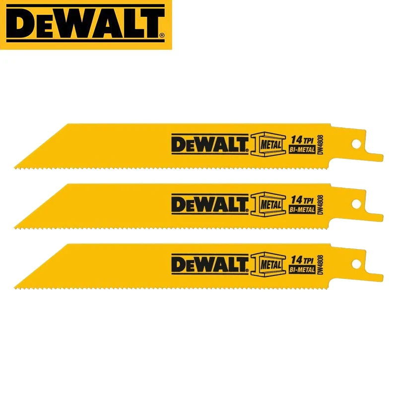 DEWALT DW4808 Metal Cutting Bi-Metal Reciprocating Saw Blades Dewalt Power Tool Accessories For DCS369 DCS386 DCS389 DCS367