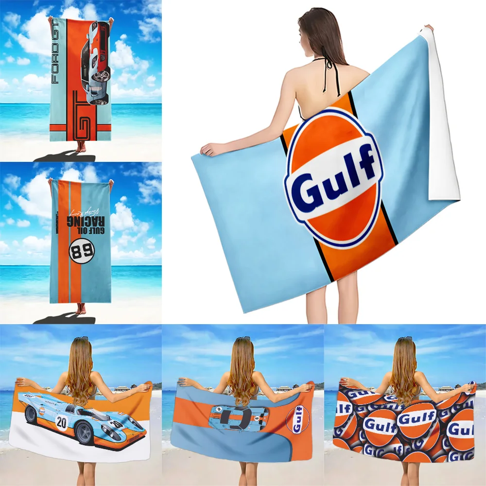 

Beach Towel Gulfs Racing Microfiber Sand Free Quick Dry Soft Sandproof Pool Towels Gift for Women Travel Gym Shower Camping