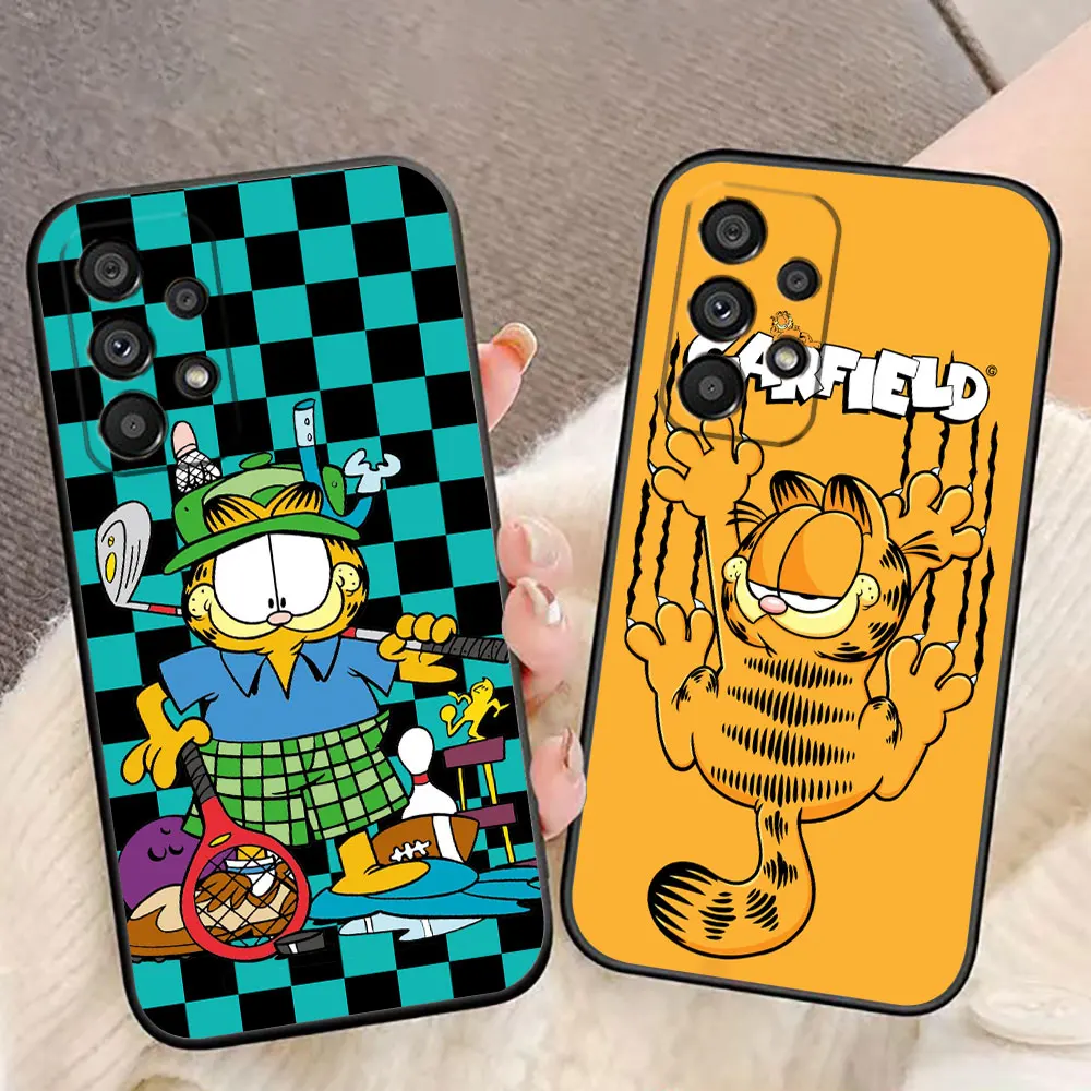 Cartoon Image G-Garfield Phone Case For Samsung Galaxy A80 A72 A71 A70 A55 A54 A53 A52 A50 A42 A35 A34 A33 A32 A31 A24 A22 Case