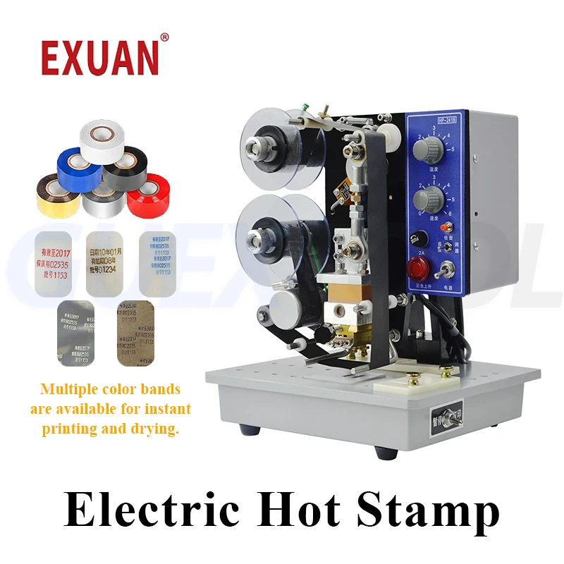 Electric Ribbon Coding Machine Semi Automatic Foot Operated Imitation Spray Coding Machine Printing Date Ink Digital Code Machin