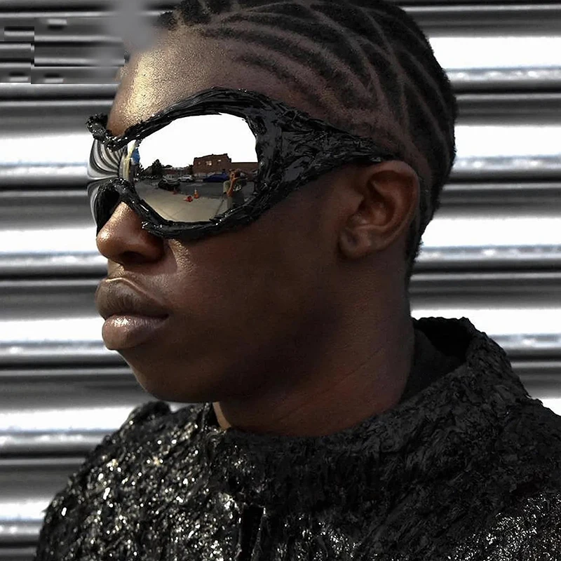 

New Fashionable Oversized Y2K Sunglasses Women Men Vintage Square Shield Gradient Hip Hop Sun Glasses Female Sexy Driving Shades