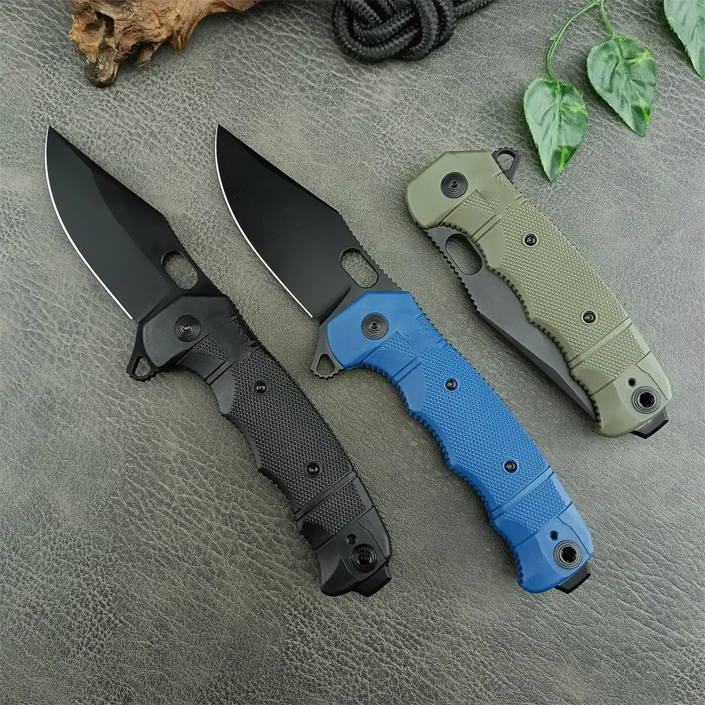 SEAL XR Secure Folder 8Cr13Mov Sharp Edge with Thumb Hole, One-handed Opening Tactical Outdoor Fishing Survival Pocket EDC Tools