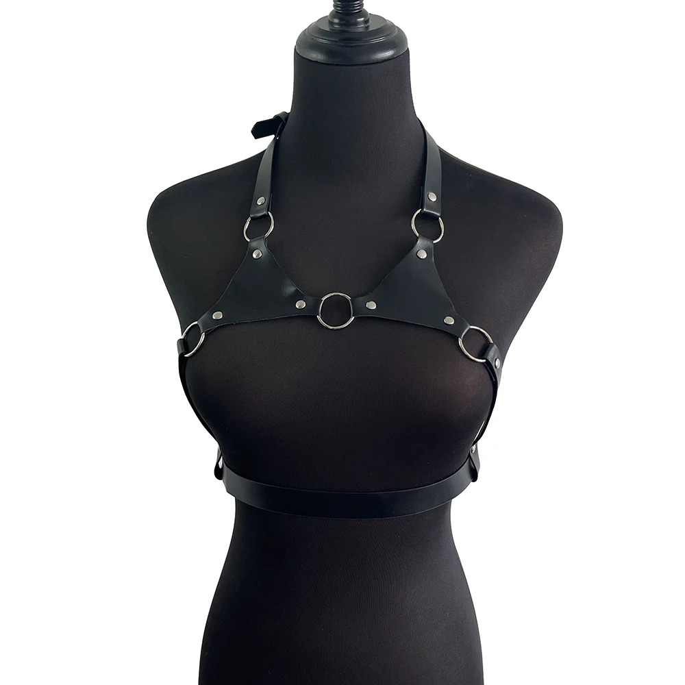 Bdsm New Sexy Women's Harness Harajuku Underwear Pu Leather Bra Cage Body Adjustable Bondage Lingerie Gothic Corset Belts Garter