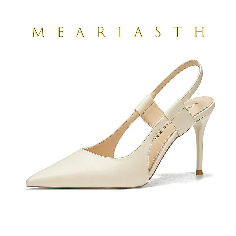 

Elegant Slip on Slingback Pumps Sexy Pointed Toe Stiletto Sandals Luxury Silk High Heels Women Summer Designer Party Dress Shoes