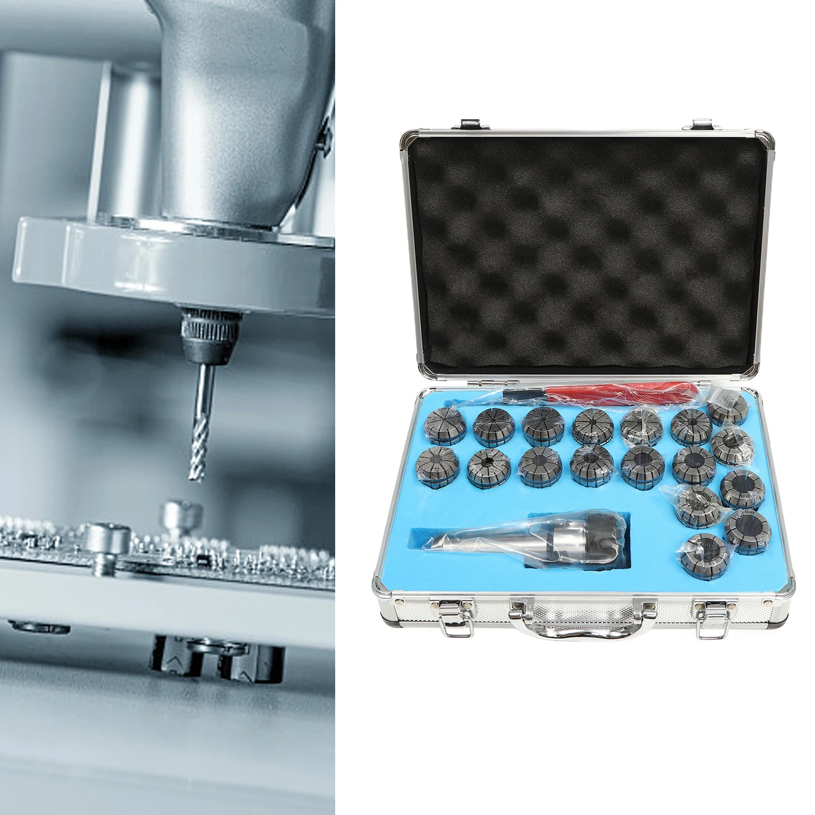 18 قطعة ER32 كوليت مجموعة MT3 مورس للاستدقاق عرقوب تشاك حامل الربيع الصلب كوليت عدة لآلة الطحن باستخدام الحاسب الآلي الأدوات الصناعية #4