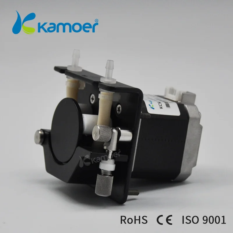 KCS 12V/24V Stepper Motor 6 Roller Easy Load Silicon Tube Liquid Sampling Uv Resin Peristaltic Dosing Pump