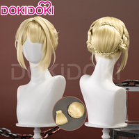 Evelyn Wig Game Zenless Zone Zero DokiDoki ZZZ Women 35cm Golden Hair Evelyn Cosplay Free Wig Cap