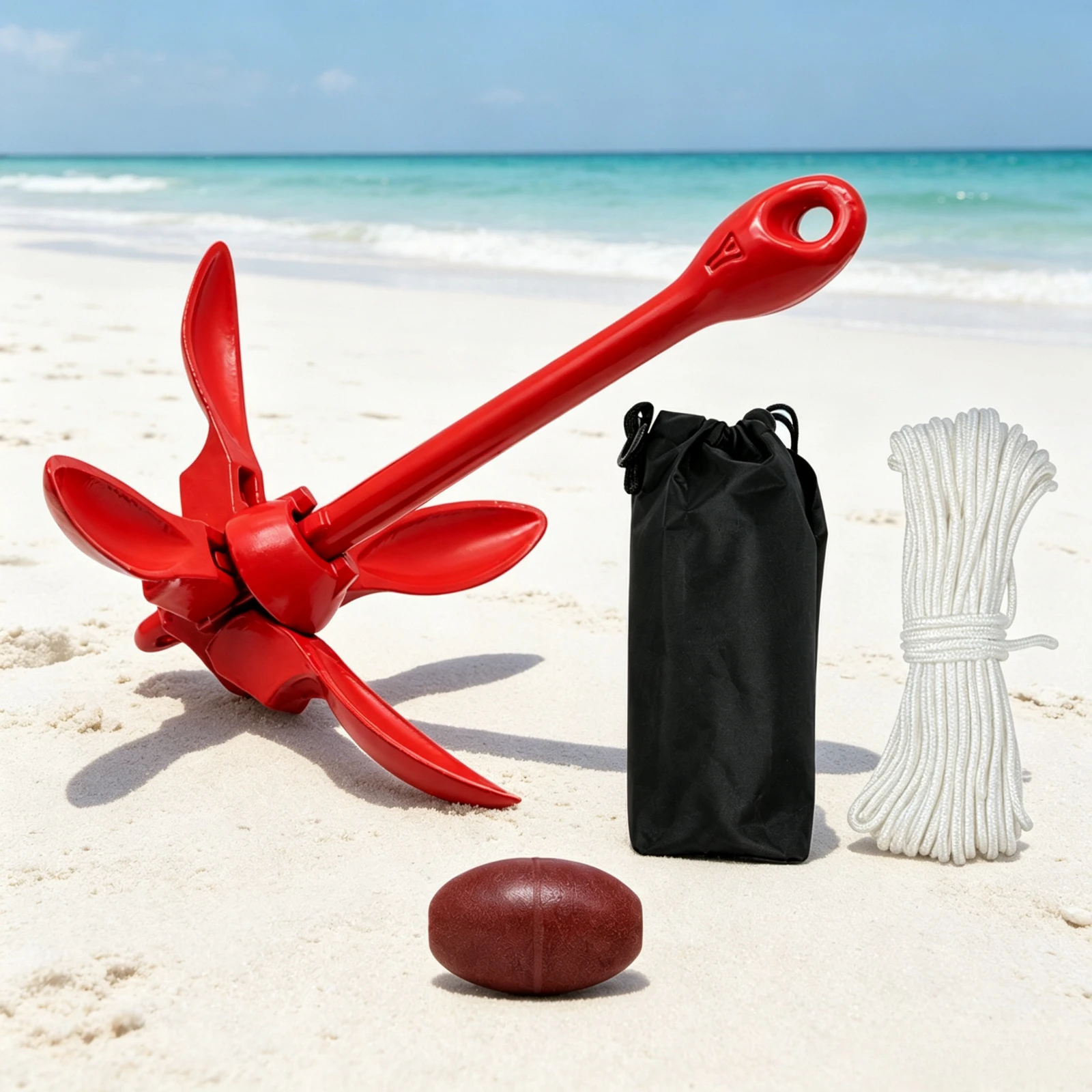 Kayak Anchor Kit Folding 1.5Kg - 1.5kg Marine Kayak Anchor Kit Folding