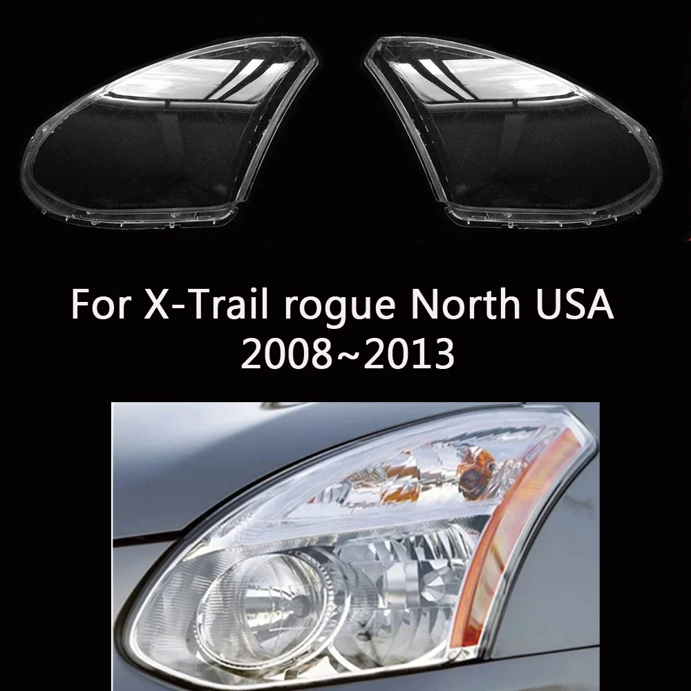 

HTTCY Для Nissan X-Trail 2008 ~ 2013 Rogue, стеклянная крышка для фар, линза для автомобильных фар, абажур