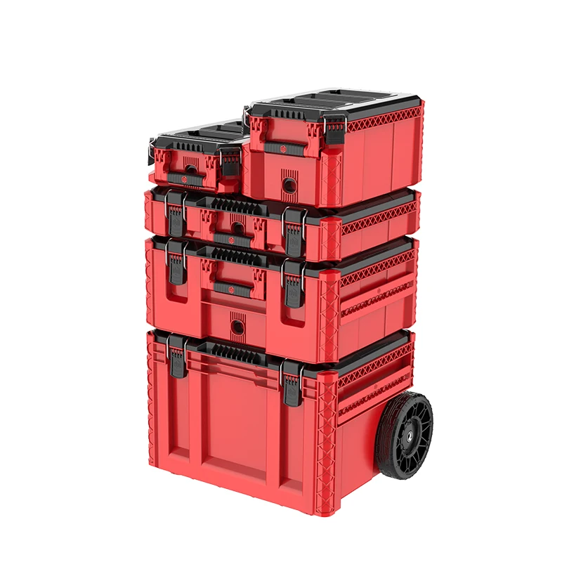 

Small Rolling Toolbox with Large Wheels for Easy Transportation Secure Storage