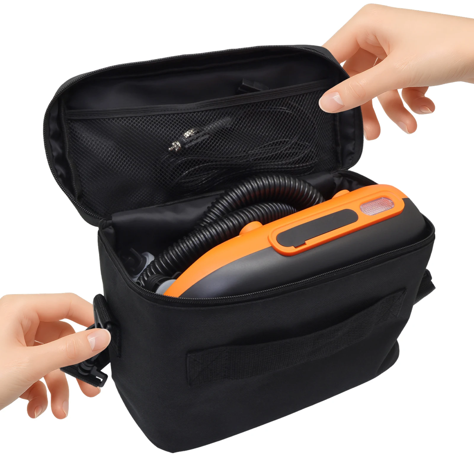Paddle Electric Air Pump Package Dual Zippers SUP Electric Air Pump Organizer Large Capacity for Camping Weekend Gear Holder
