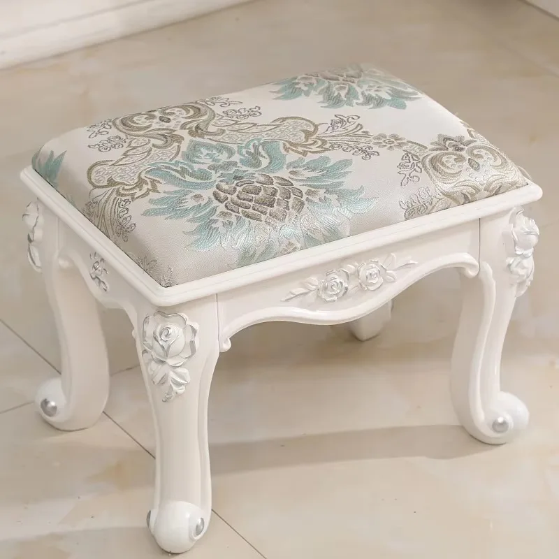 

Dresser Stool Living Room Coffee Table Stool Manicure Stool French Round Stools Bedroom Shoe Changing Ottomans Square Ottomans