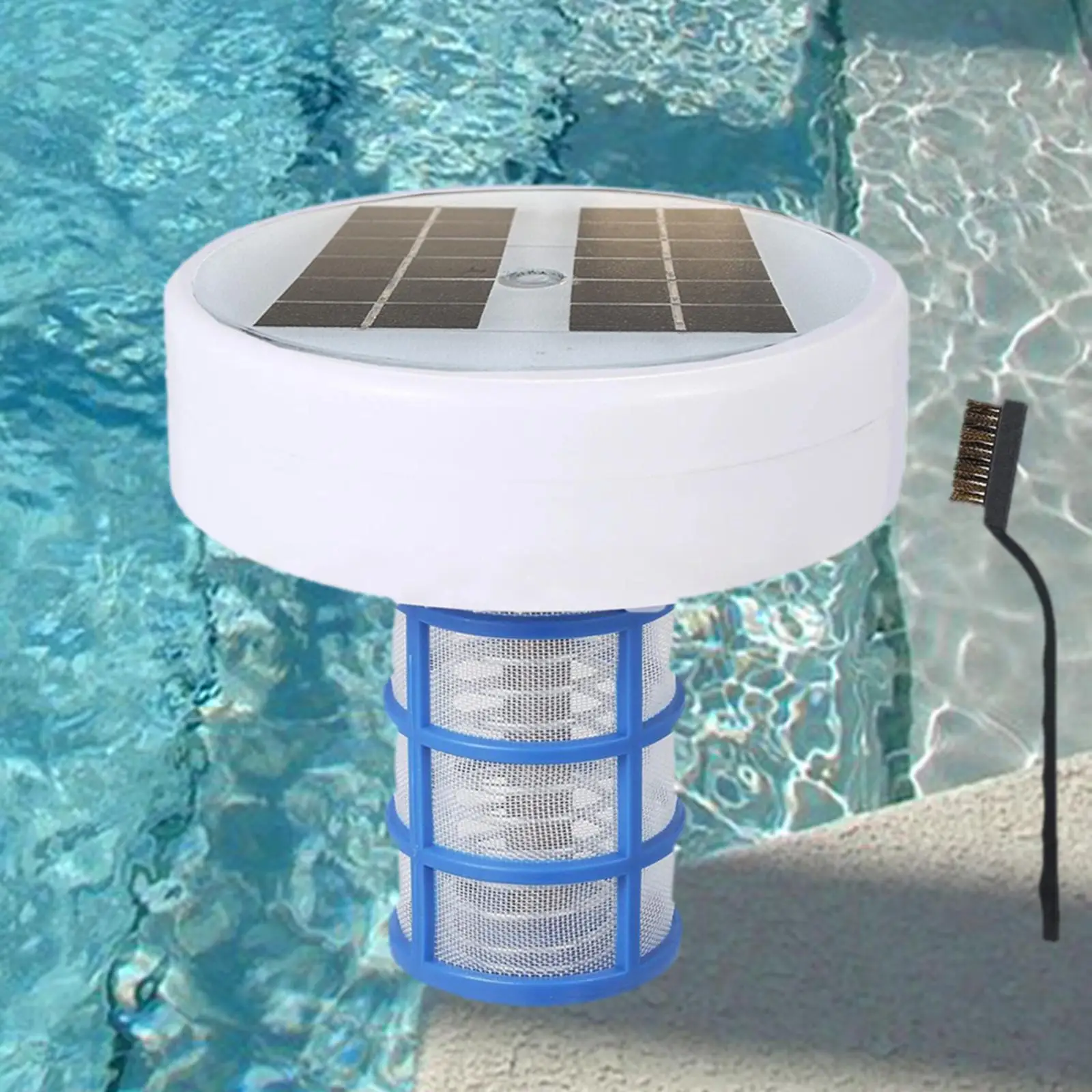 Imagem -04 - Solar Powered Pool Ionizer Limpador de Piscina para Banhos Piscinas do Parque Aquático