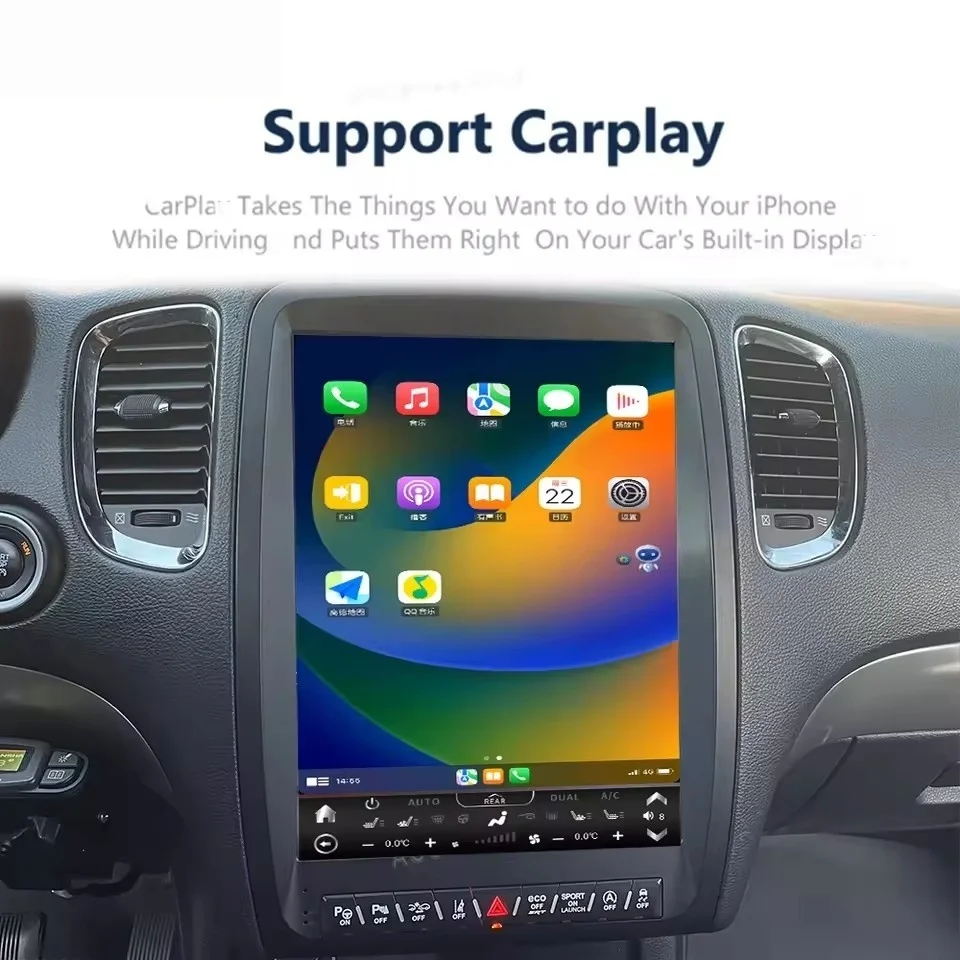 

Вертикальный экран для Dodge Durango 2012-2018, Android-стереосистема, мультимедийный проигрыватель, автомобильное радио, GPS-навигация, магнитола, головное устройство