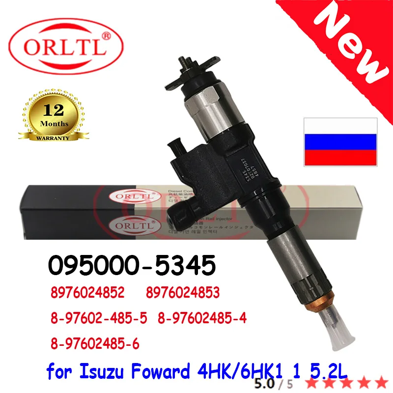 

5345 Genuine Fuel Injector 095000-5345 8976024852 8976024853 8-97602-485-5 8-97602485-4 8-97602485-6 0950005345 FOR Isuzu