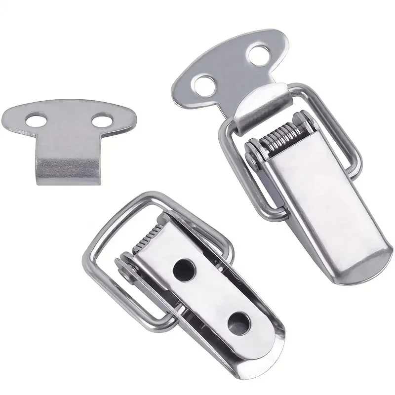 Stainless Steel Spring Buckle Mechanical Box Hardware Accessories Duckbill Luggage Metal Buckle Mini Lock Buckle