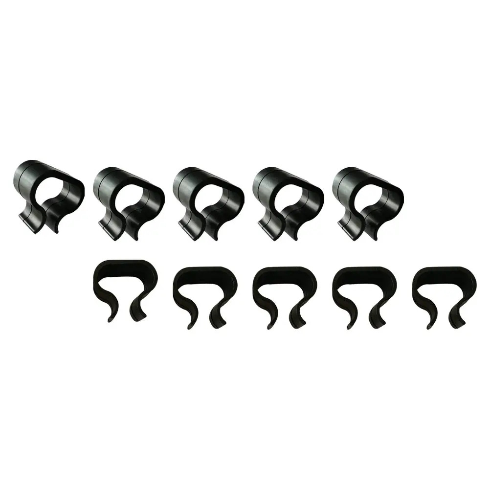 

10 Pcs Furniture Clips Wicker Sectional Sofa Fasteners Black Large*5 Small*5 Couch Connectors Alignment Modular