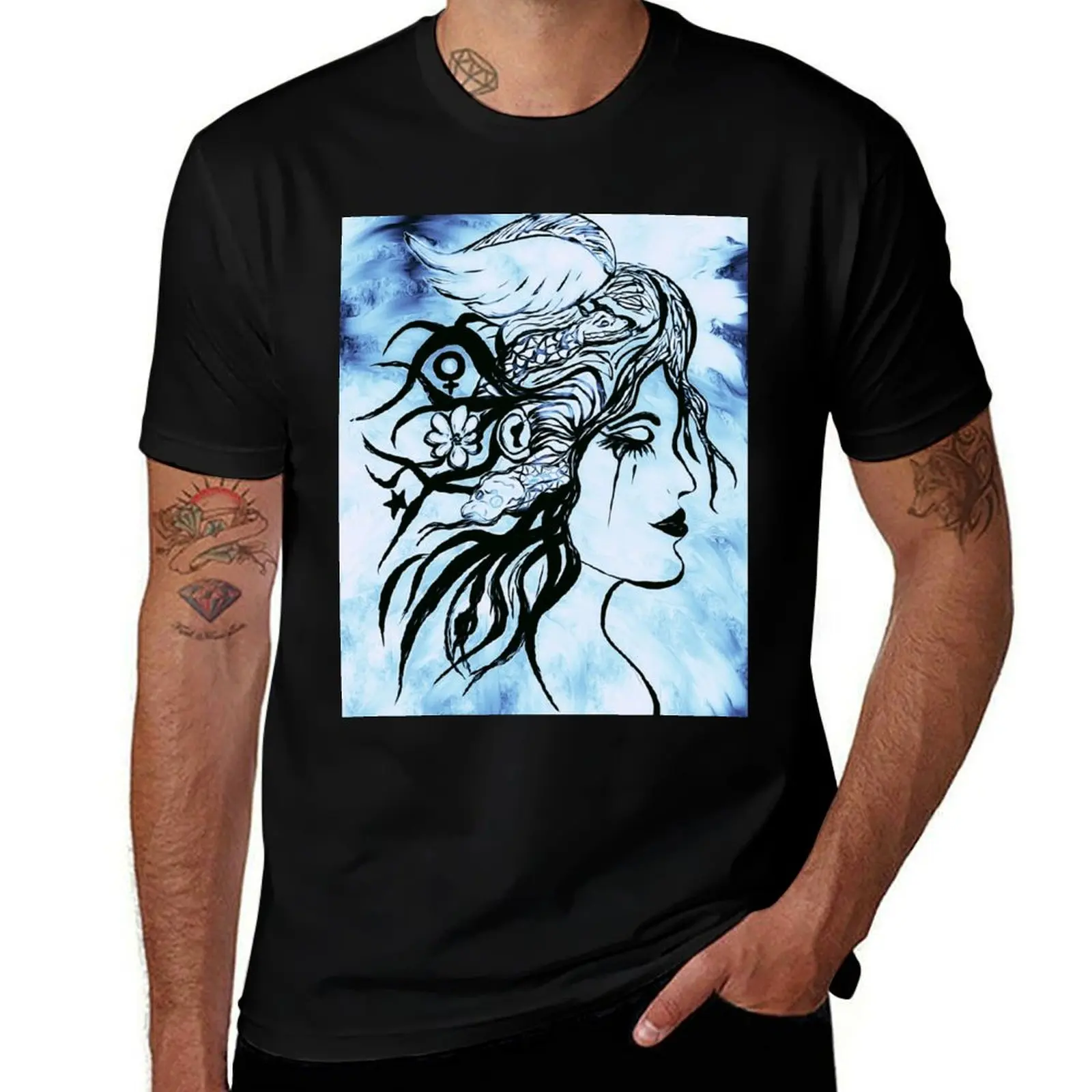 Medusa's daydreams T-Shirt Lightweight Cooling Short Sleeve Tee T-Shirt