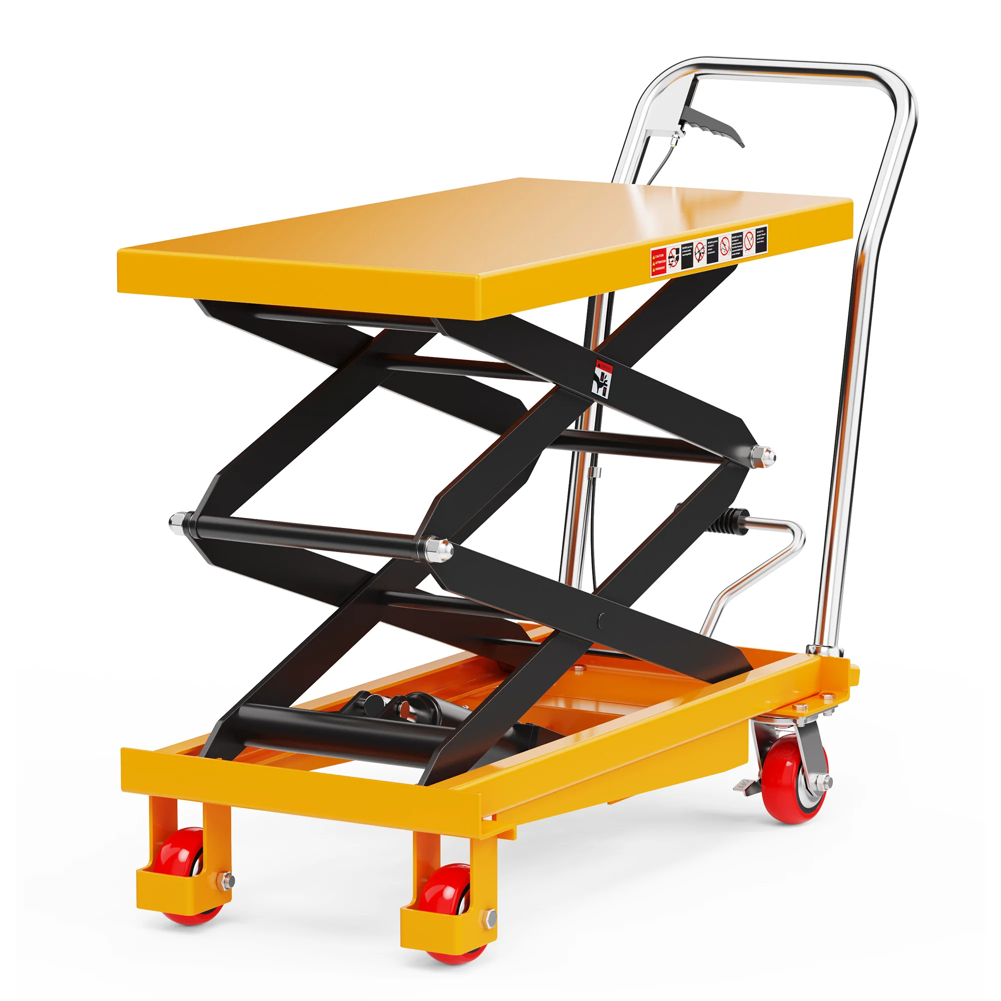 

Гидравлический подъемный стол для автомобилей 330/440 фунтов, сверхмощная двухножничная подъемная тележка, платформа для ремонта мотоциклов и подъема колес