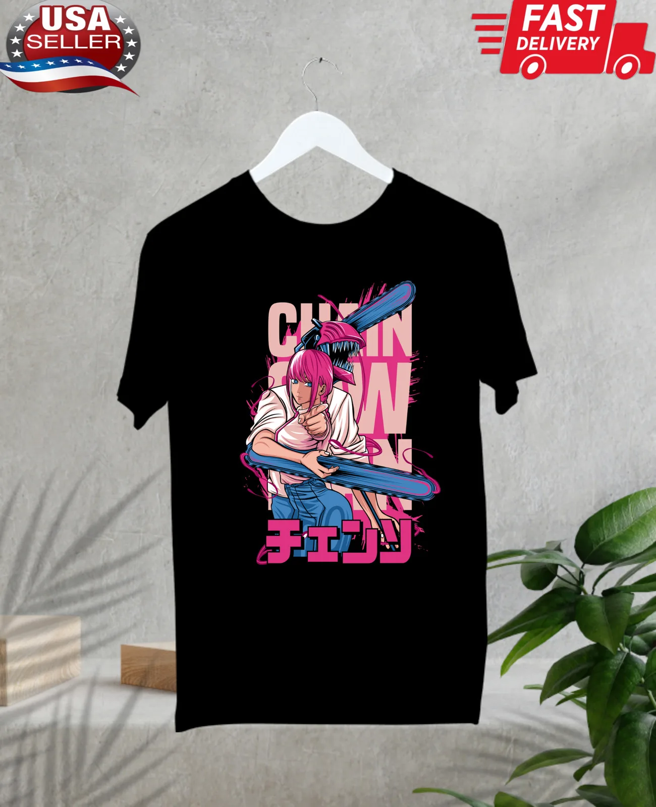 

Chainsaw man anime t-shirt, Chainsaw man gift,unisex t shirt, gift cartoon shirt