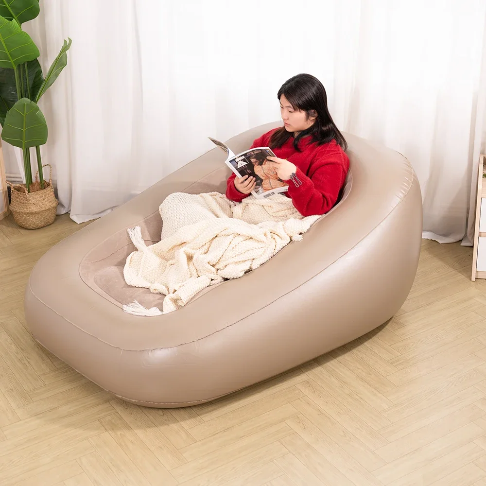 Automatic inflatable sofa family bedroom outdoor inflatable camping small sofa single recliner