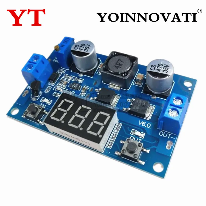 1pcs LTC1871 DC-DC 3~35V to 3.5~35V Booster step up Step-up module Converter Regulated Power Supply+VoltMeter