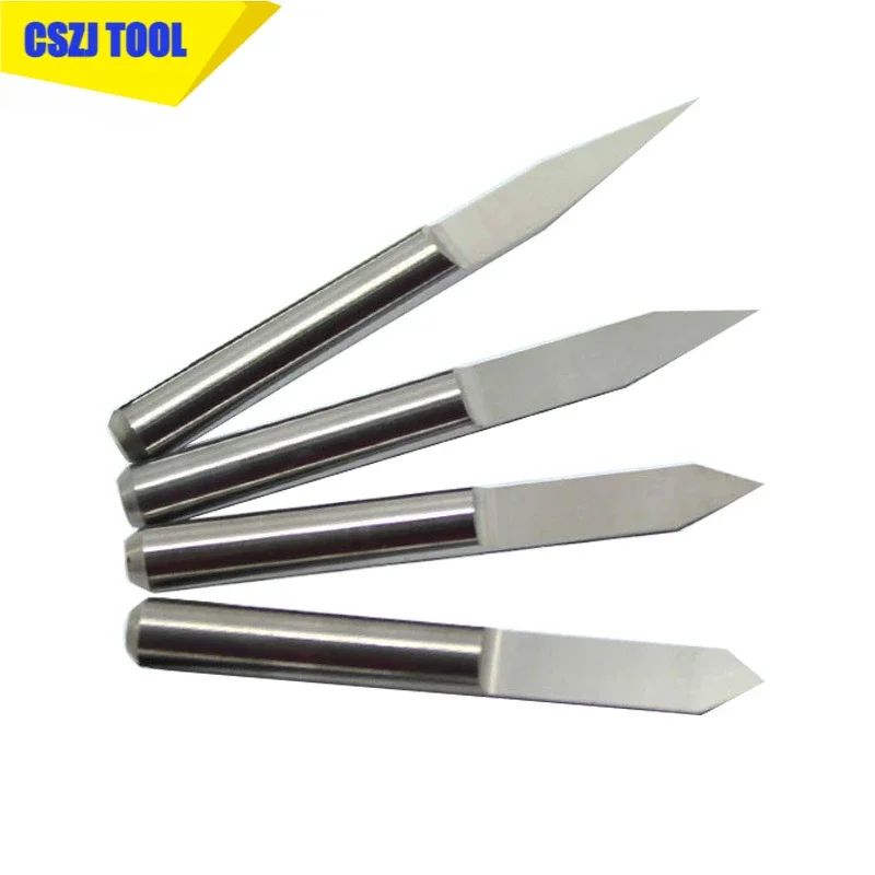 

10pcs 10/15/20/25/30/40/45/60/90 Degrees PCB Engraving Bit V Shap Tip End Mill Tungsten Carbide 3D 3.175 1/8 Milling Cutter