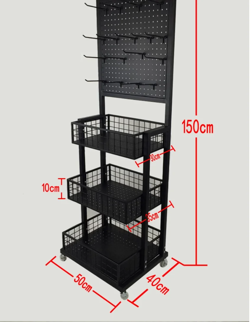 Jewelry store underwear socks drugstore perforated plate cavity plate shelf cosmetics display shelf name creative drugs