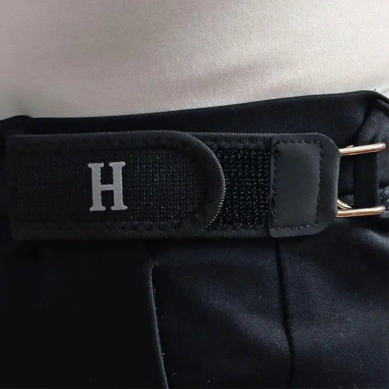 Buckleless Belt Hook Adjustable Metal Hook Elastic Belt Unisex Buckle-Free Invisible Waist Belt Closure For Outdoor Work 2pc