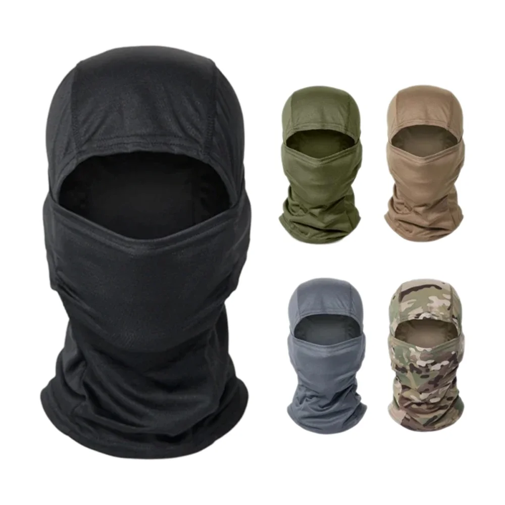Cagoule de Camouflage pour hommes et femmes, protection solaire d'extérieur, masque complet respirant, casque de vélo et de moto, casquette intérieure, masque de cyclisme