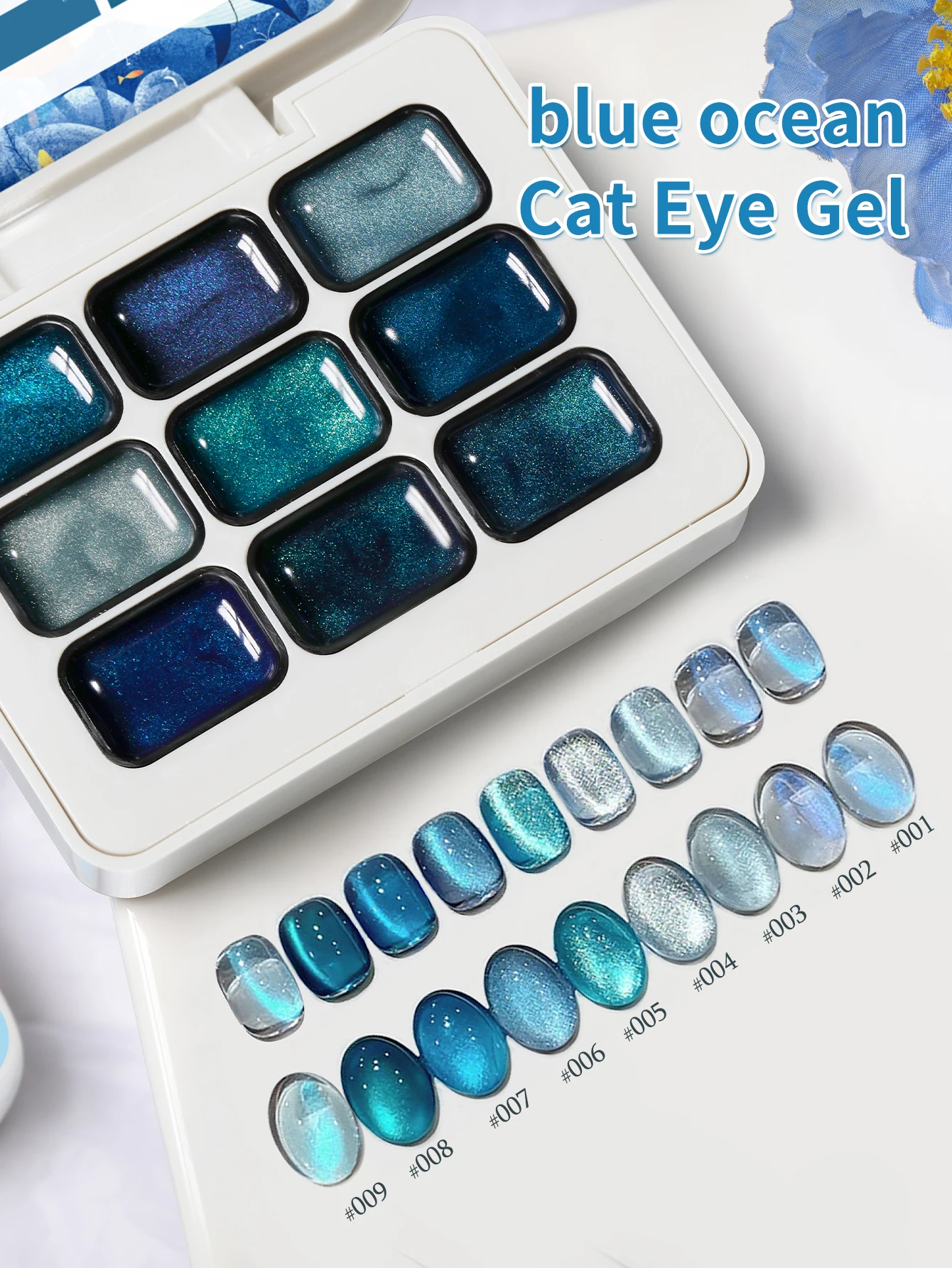 9 Colors Patting Glue Smudge Canned High Saturation Popular Semi-Solid Nail Polish Glue Nail Salon Special