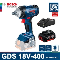 BOSCH Electric Wrench GDS 18V-400 Cordless Impact Wrench Machine 400Nm New Bosch Power Tools With Battery and Charger