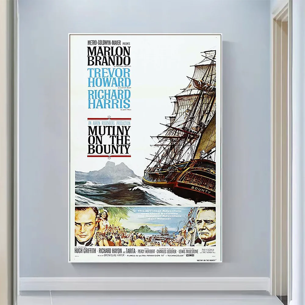 V0919 Mutiny on the Bounty (13) Винтажный классический фильм настенный шелковый постер HD художественное украшение дома подарок