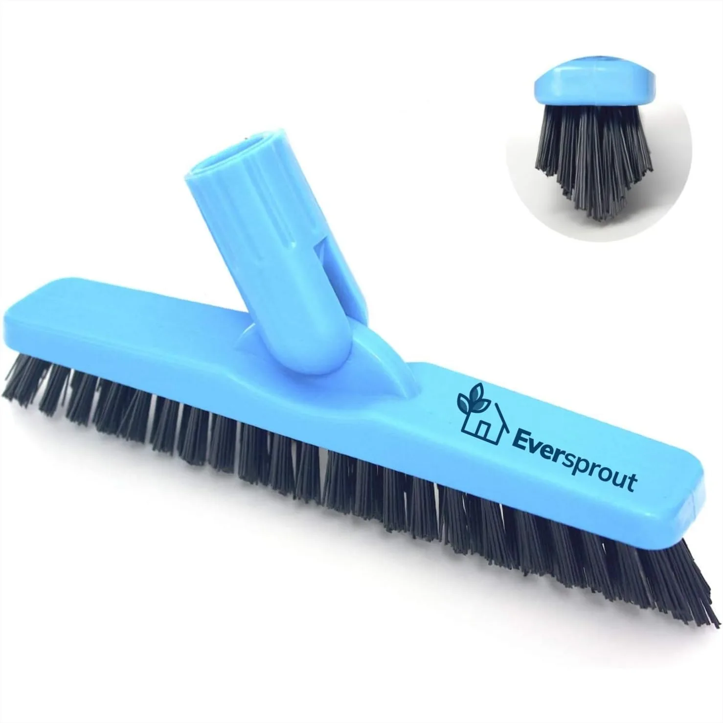 

Grout Cleaning Brush Scrubber With Stiff V-Shaped Bristles For Corners And Tough Grime, Swivel Scrub Brush Attachment For Shower Bathroom Tile Floor