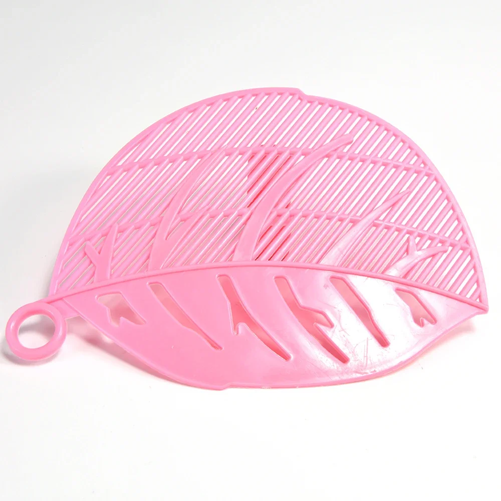 Kitchen Tool Snap-on Leaf Shape Drain Board Retaining Rice Vegetable Noodle Plastic Filter Block Rice Cleaning Strainer