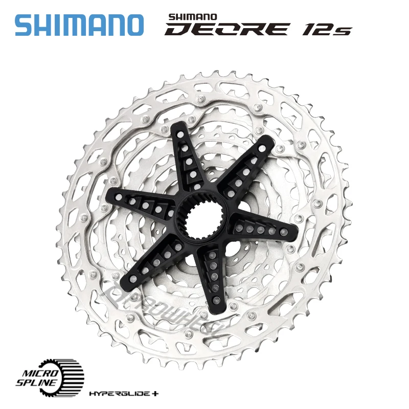 Shimano Deore M6100 12S MTB Cassette 51T Micro Spline 12V K7 Mountain Bike 12 Speed Ratchet HYPERGLIDE Bicycle MS Freewheel